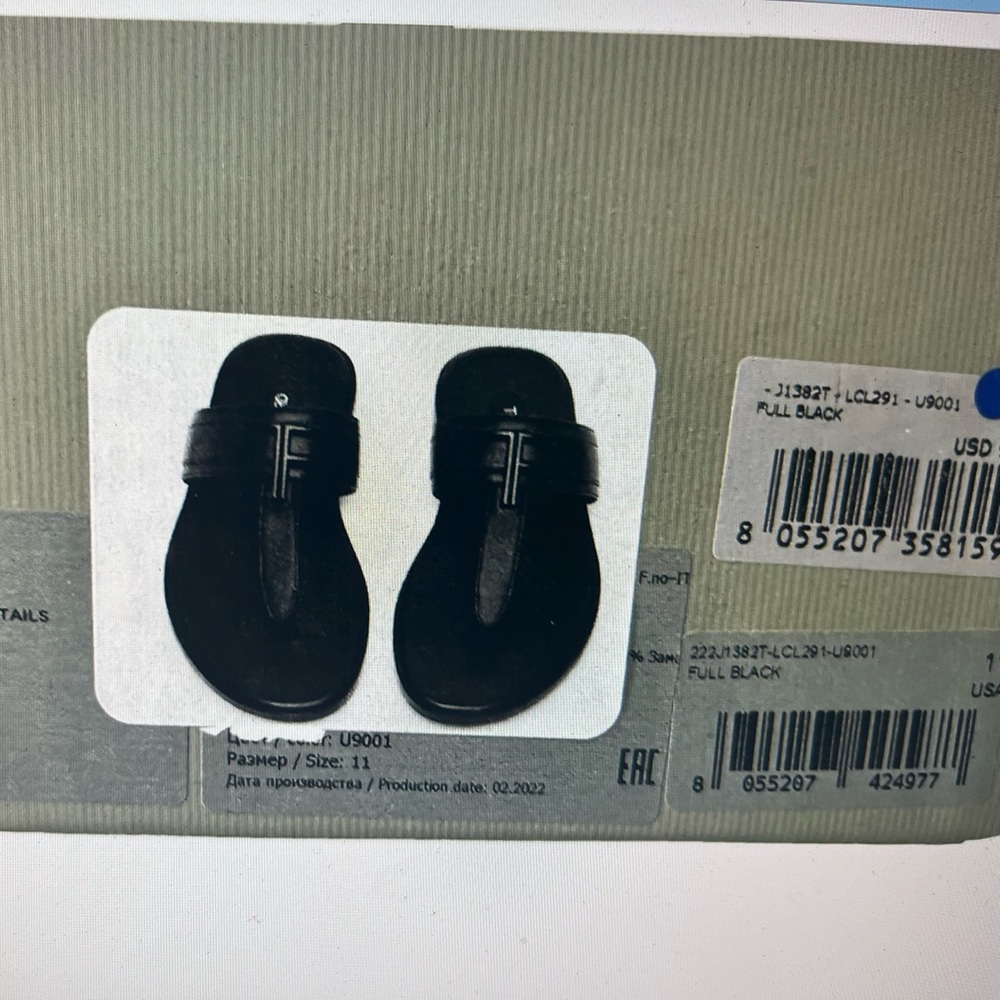 Tom Ford Brighton leather sandals.